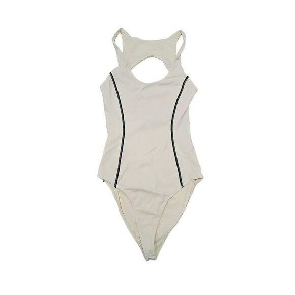 Koral LAUNCH BLACKOUT ONE PIECE Bodysuit MACADAMIA Sz S - Picture 4 of 7